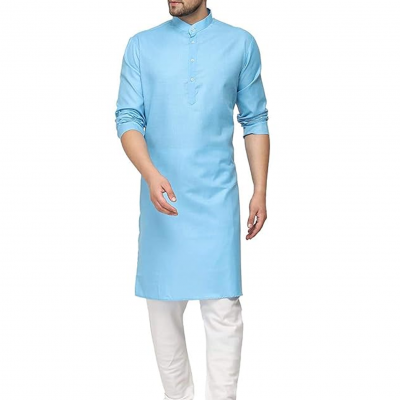 Mens Cotton Dobby Kurta Pyjama Set